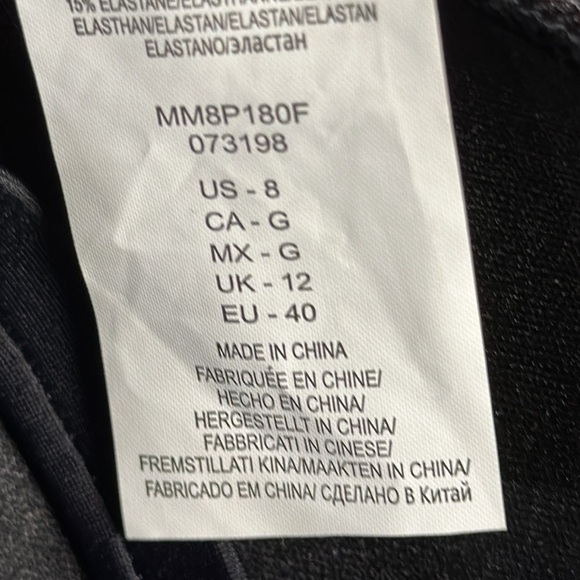 NWOT MAXINE OF HOLLYWOOD Royal and Black One Piece Sz 8 - Picture 9 of 11